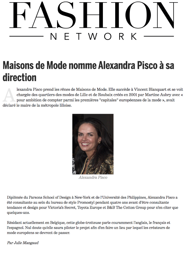 Maisons de Mode nomme Alexandra Pisco à sa direction