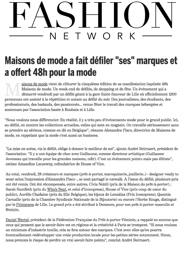 Maisons de mode a fait défiler 